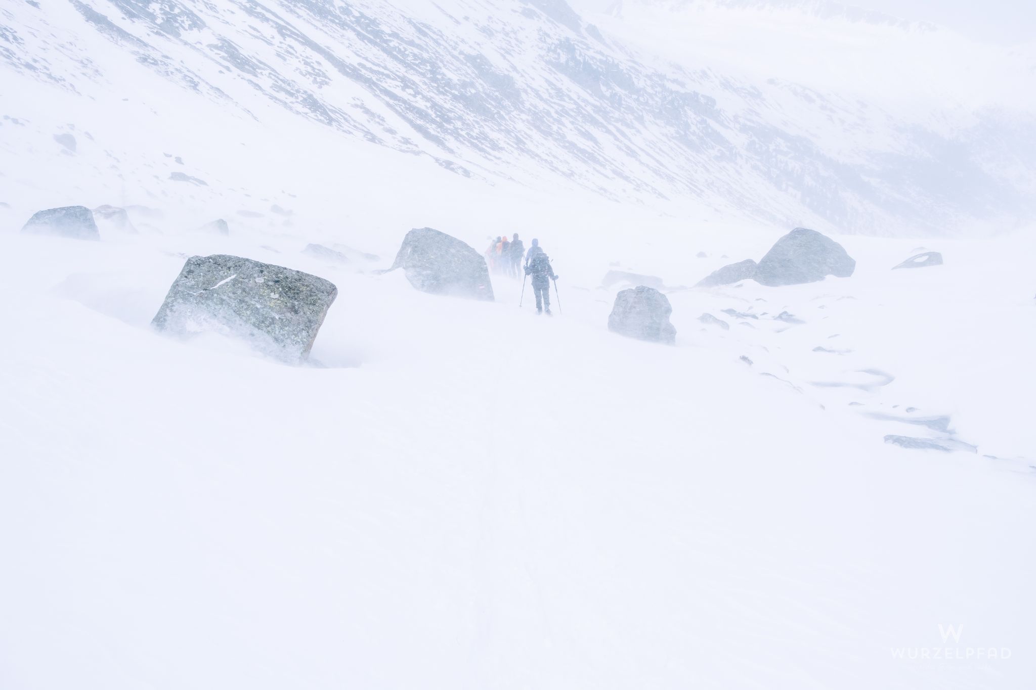 Unterwegs im White-Out